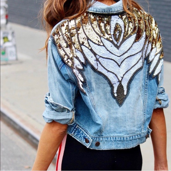 Glam Embellished Denim Jacket | Poshmark